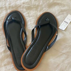 Brand new with tags, JCrew leather thongs/flops. Size 7.5